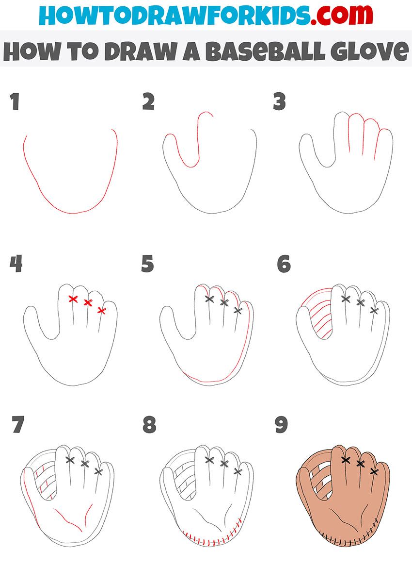 How to Draw Cartoon Baseball Players with Easy Step by Step Lesson