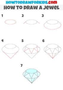 How to Draw a Jewel - Easy Drawing Tutorial For Kids