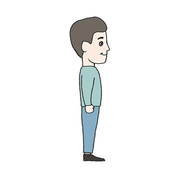 How to Draw a Person from the Side