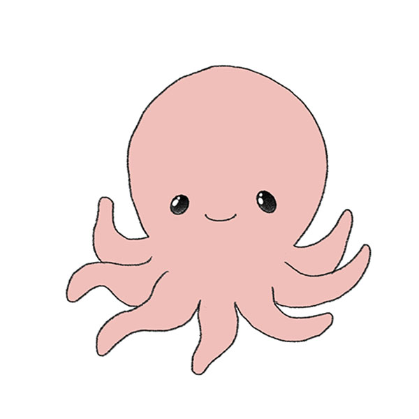 How to Draw an Easy Octopus Easy Drawing Tutorial For Kids