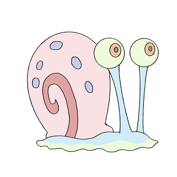 How to Draw Gary the Snail