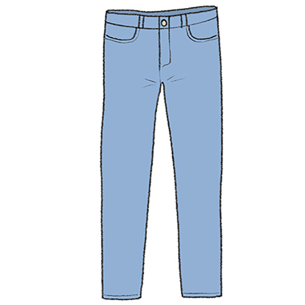How to Draw Jeans - Easy Drawing Tutorial For Kids