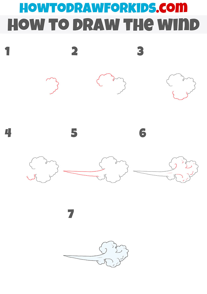 How to Draw the Wind - Easy Drawing Tutorial For Kids