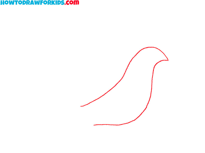 how to draw a dove easy