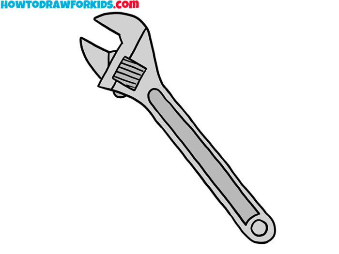 How to Draw a Wrench Easy Drawing Tutorial For Kids