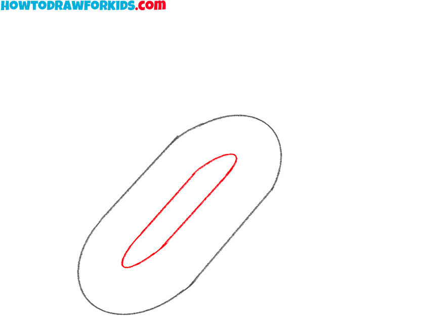 how to draw a chain link for kids