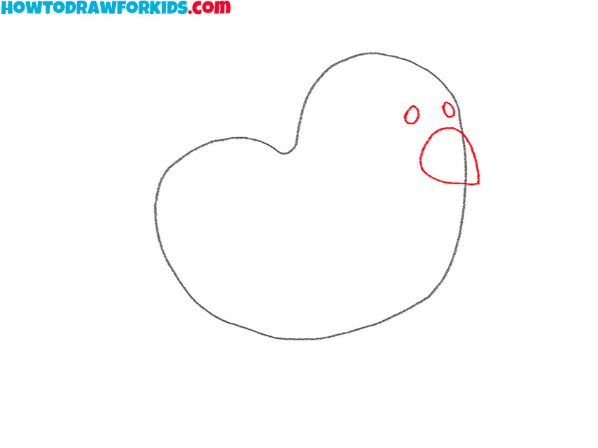 how to draw a chicken for kids