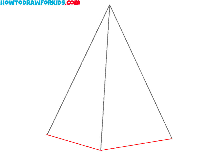 3d pyramid drawing lesson