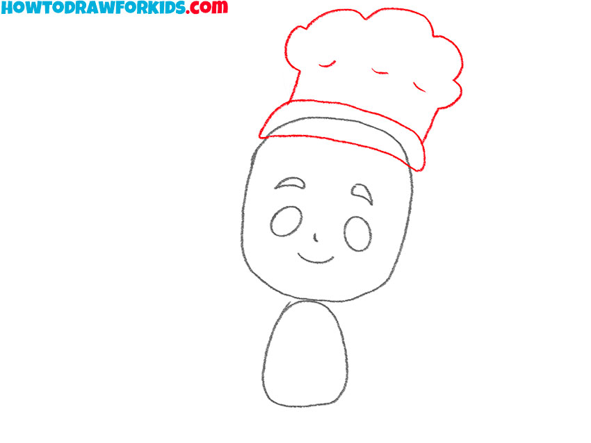 how to draw a chef cooking