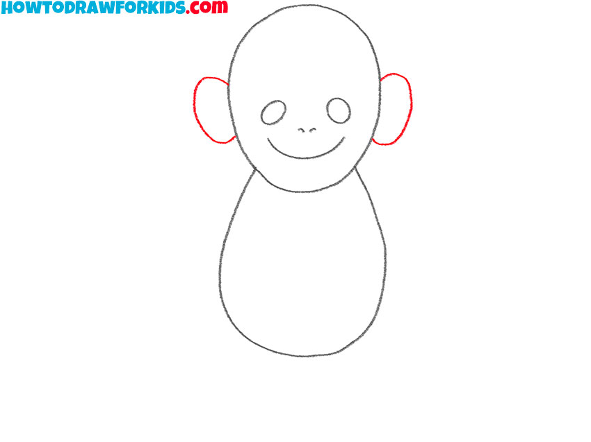 how to draw a cute cartoon monkey