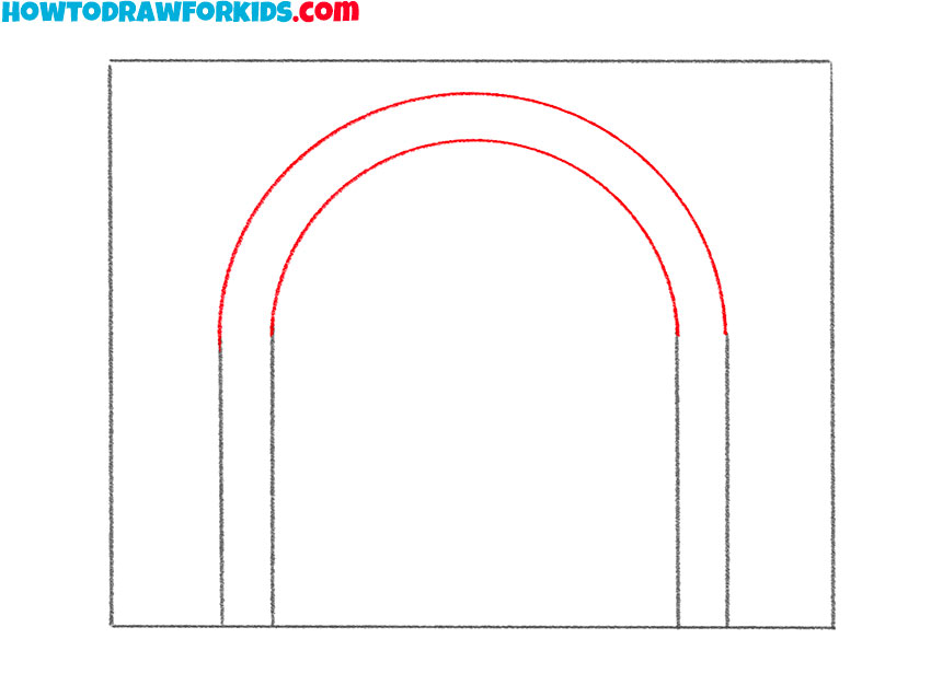 how to draw a tunnel for beginners