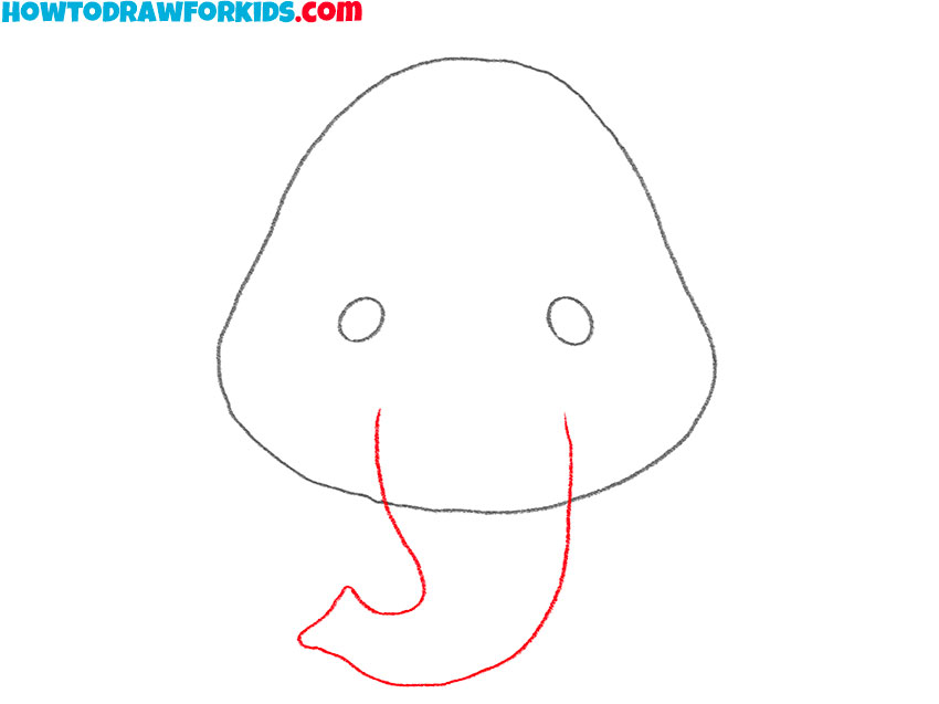 how to draw an elephant head realistic