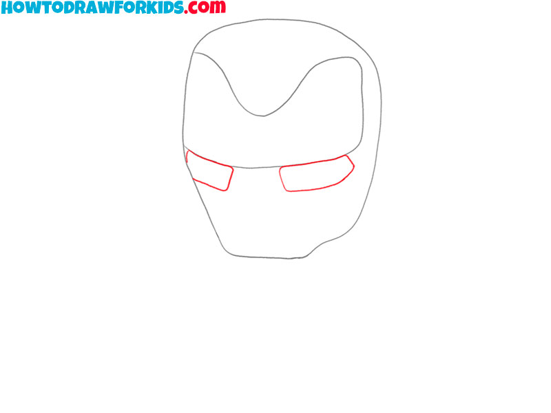 how to draw iron man for kids