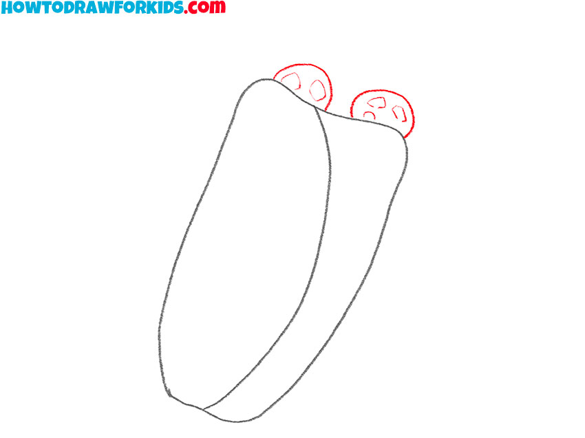 how to draw a cartoon burrito