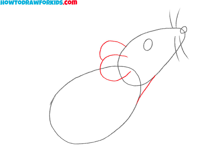 how to draw a mouse cartoon