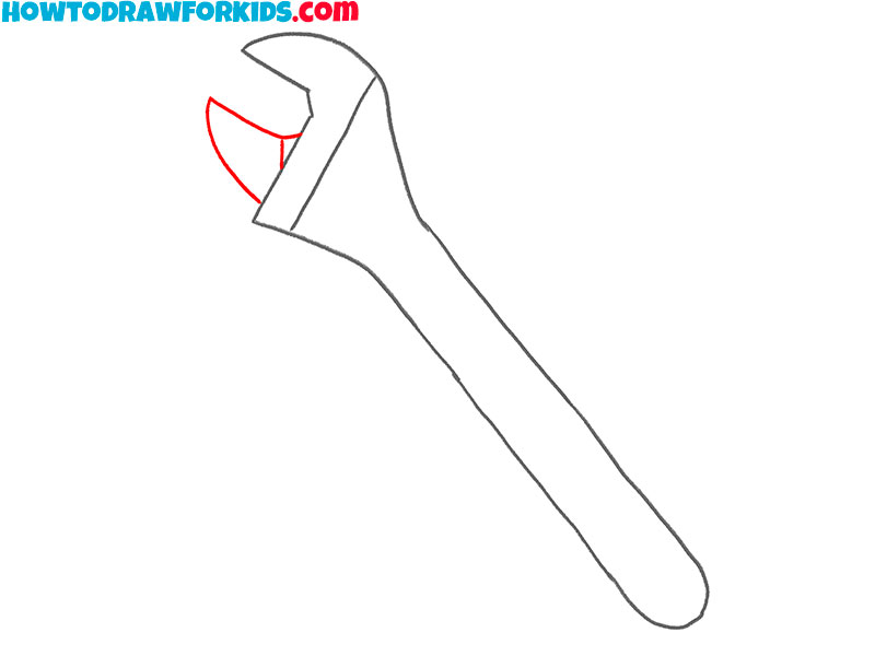 how to draw a wrench for kindergarten