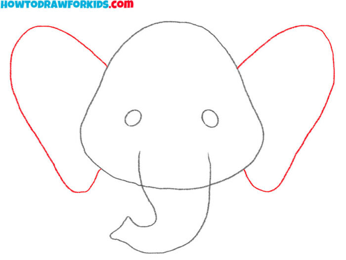 How to Draw an Elephant Head Easy Drawing Tutorial For Kids