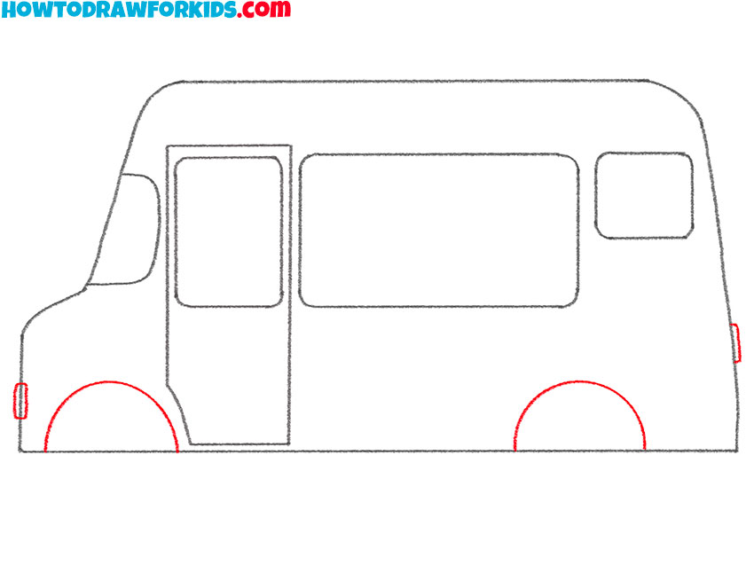 how to draw an ice cream truck for kids