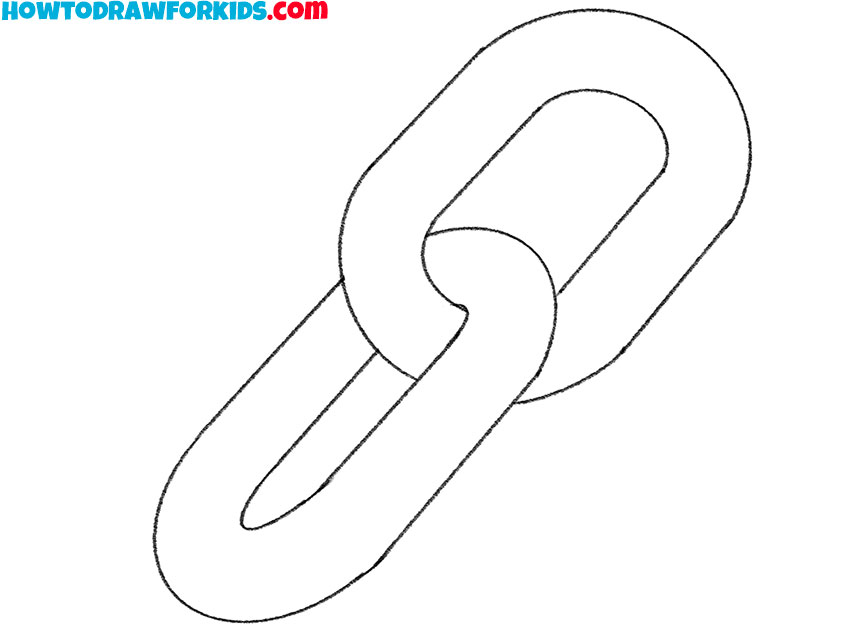 How to Draw a Chain Link - Easy Drawing Tutorial For Kids