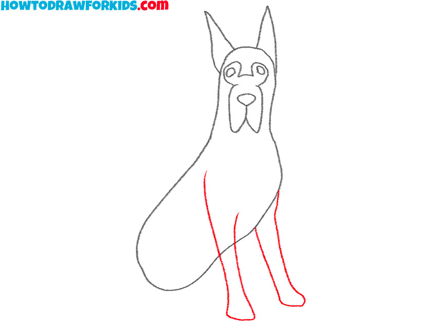 great dane drawing lesson