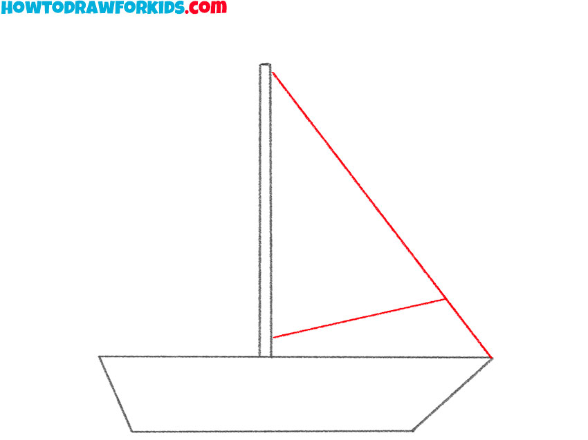 how to draw a boat on water easy