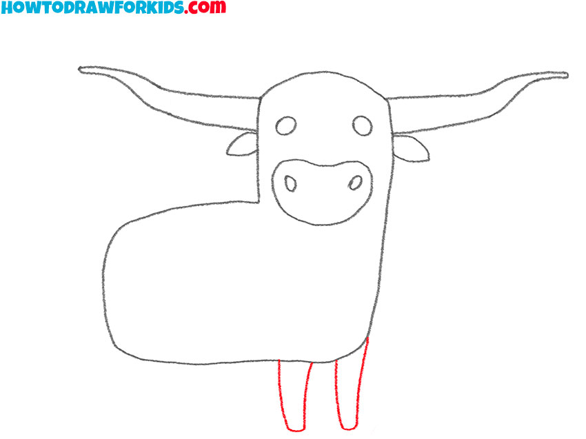 how to draw a longhorn for kindergarten