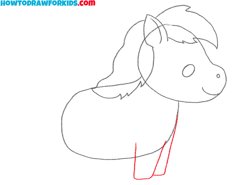how to draw a realistic baby horse
