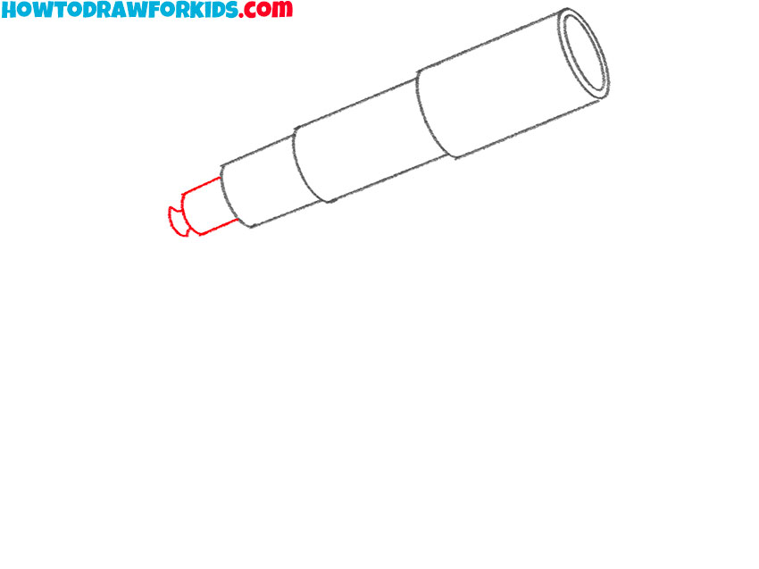 how to draw a telescope for kids