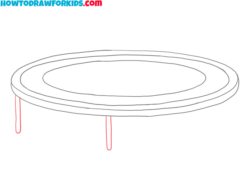 how to draw a trampoline for kindergarten