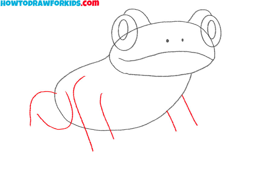 how to draw a tree frog for kids