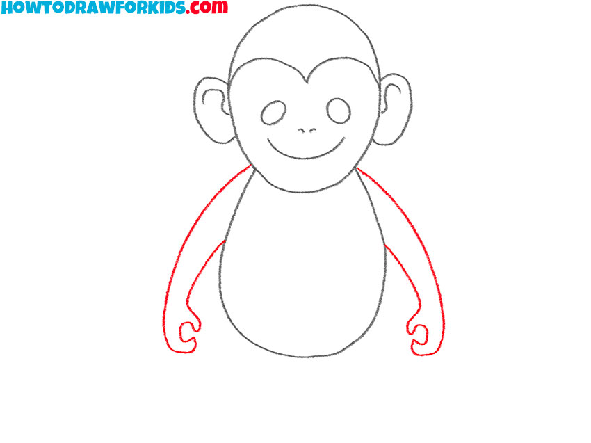 how to draw a very cute monkey