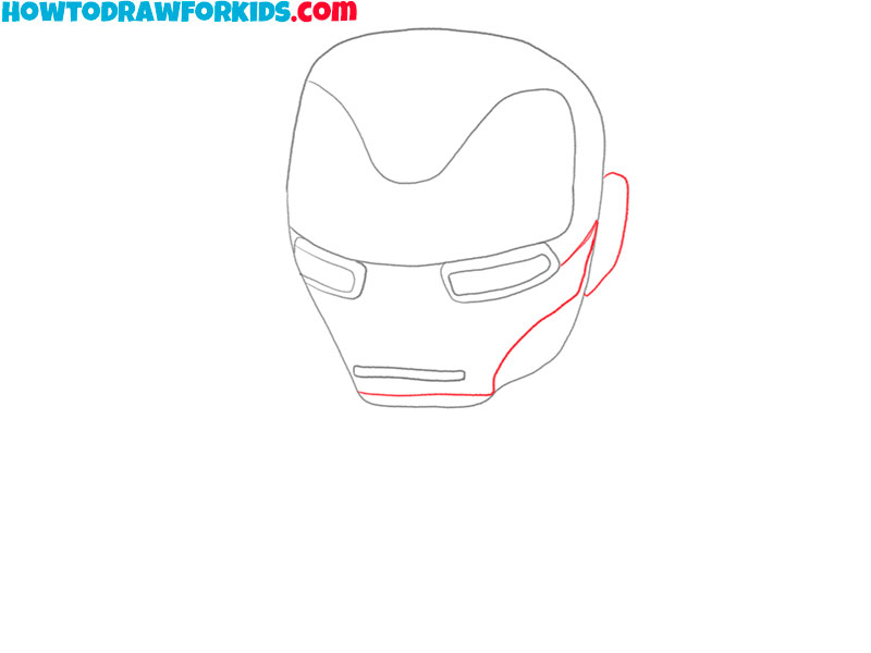 how to draw iron man for beginners