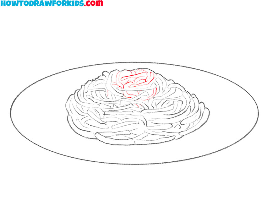 pasta drawing lesson