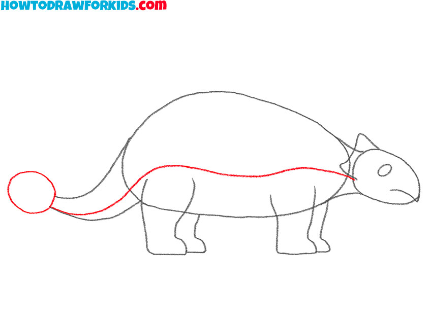 ankylosaurus drawing lesson