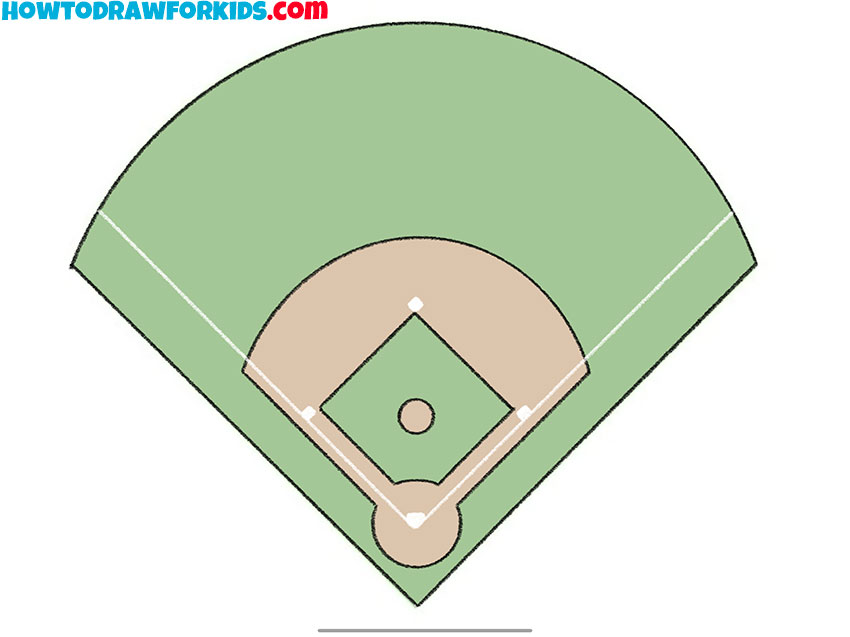 baseball field drawing guide