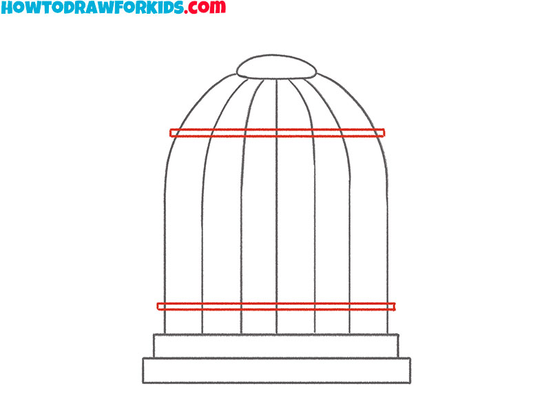 cage drawing cartoon