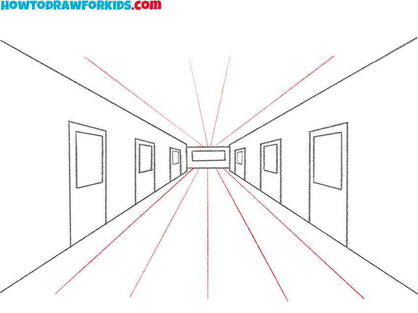 hallway drawing tutorial