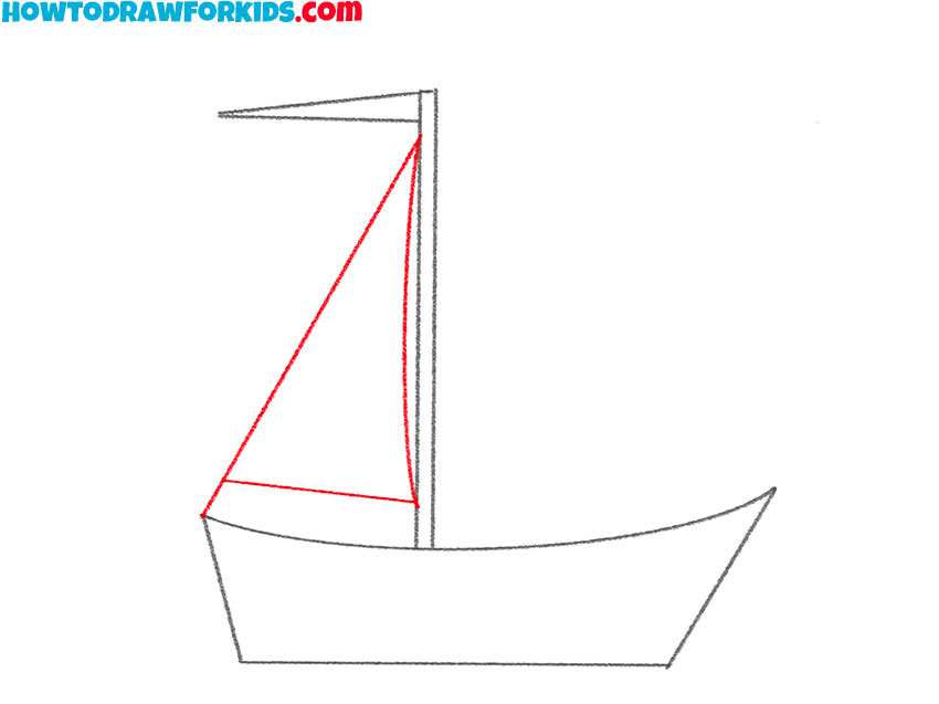 how to draw a boat easily