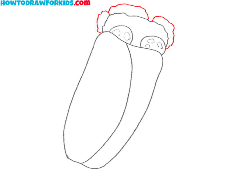 How to Draw a Burrito Easy Drawing Tutorial For Kids