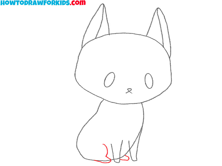how to draw a chibi cat for beginners