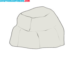 How to Draw a Stone - Easy Drawing Tutorial For Kids