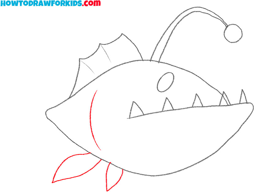 How to Draw an Anglerfish - Easy Drawing Tutorial For Kids