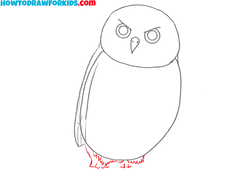how to draw an owl cartoon