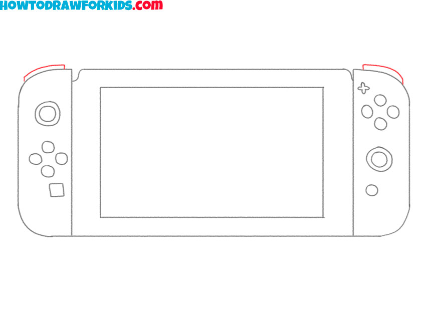 nintendo switch drawing step by step