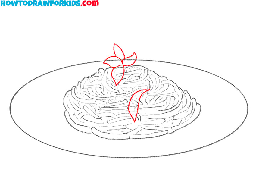 pasta drawing tutorial