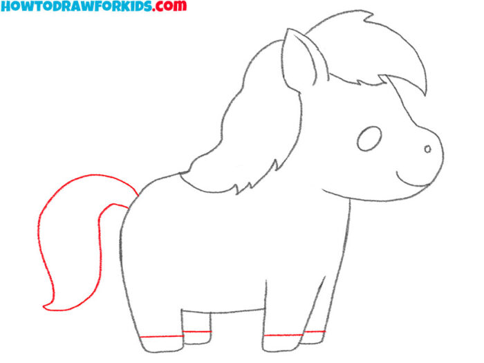 How to Draw a Baby Horse Easy Drawing Tutorial For Kids