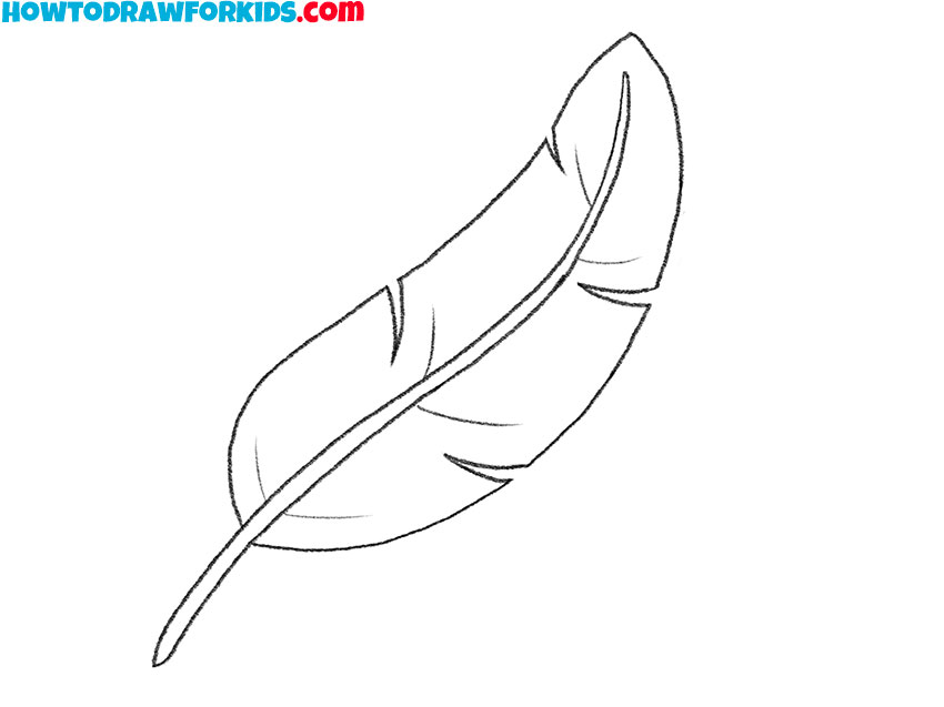 bird feather drawing tutorial