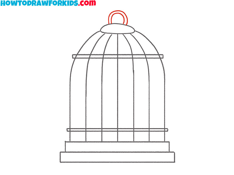 cage drawing simple
