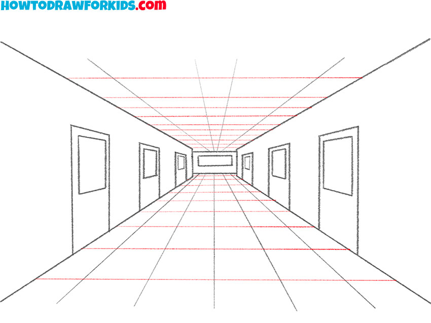 How to Draw a Hallway Easy Drawing Tutorial For Kids