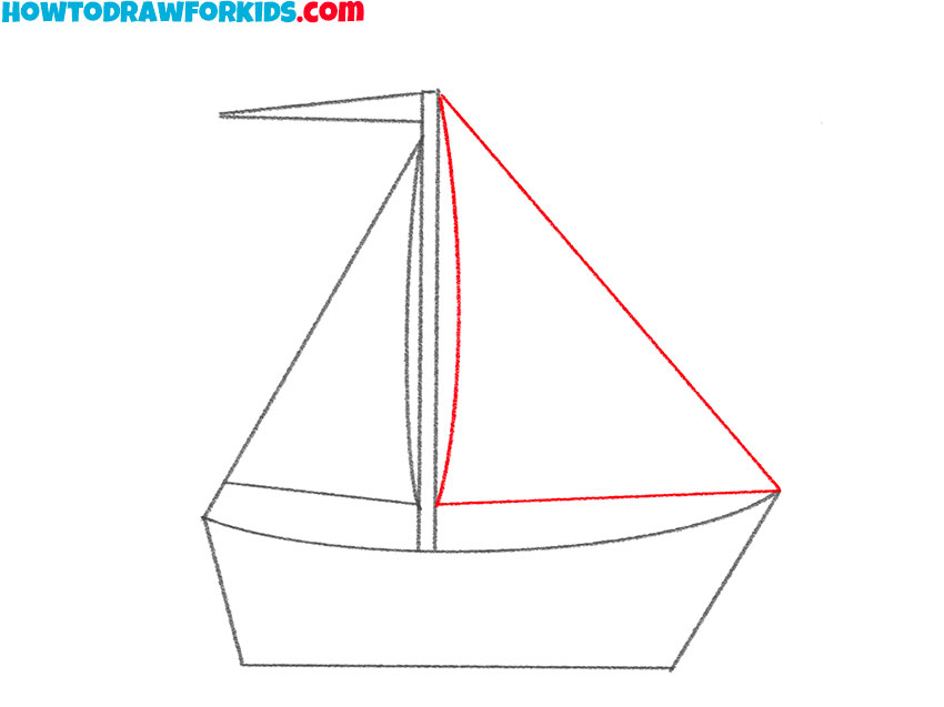 how to draw a boat for kindergarten